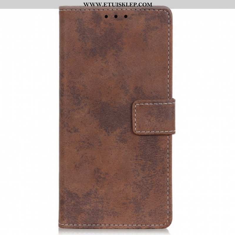Etui Folio do Motorola Edge 20 Pro Sztuczna Skóra W Stylu Vintage